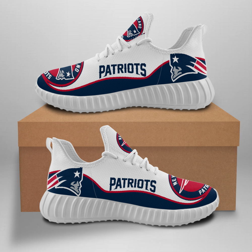 Men's NFL New England Patriots Mesh Knit Sneakers/Shoes 010